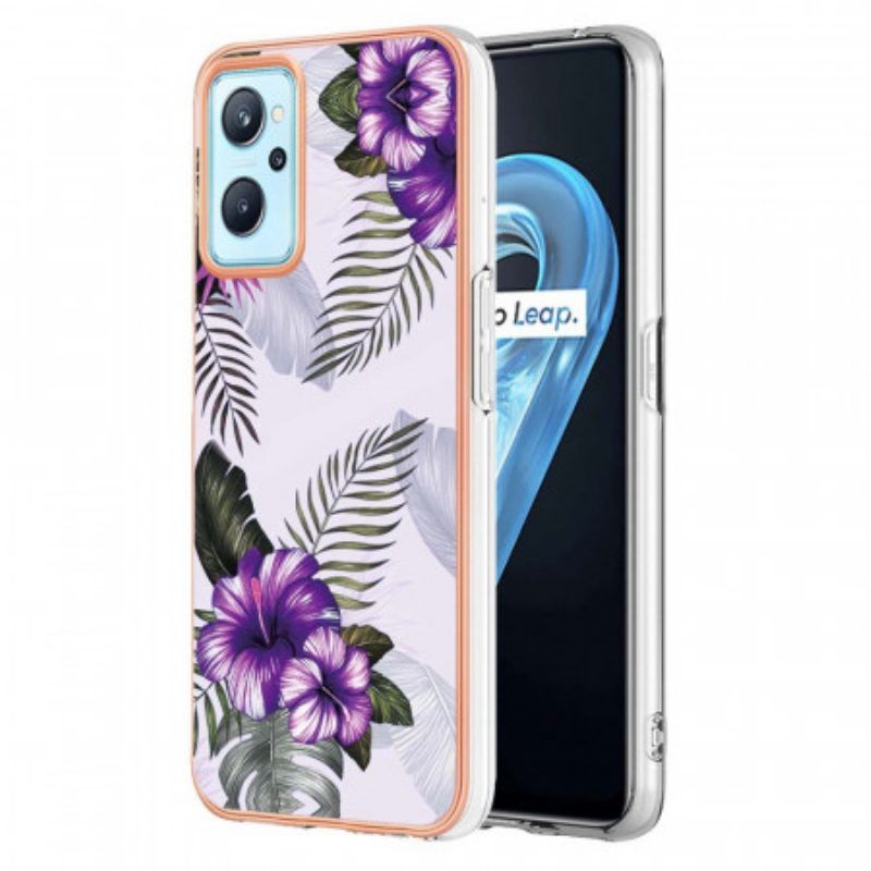 Hülle Für Realme 9i Mini Lila Blumen