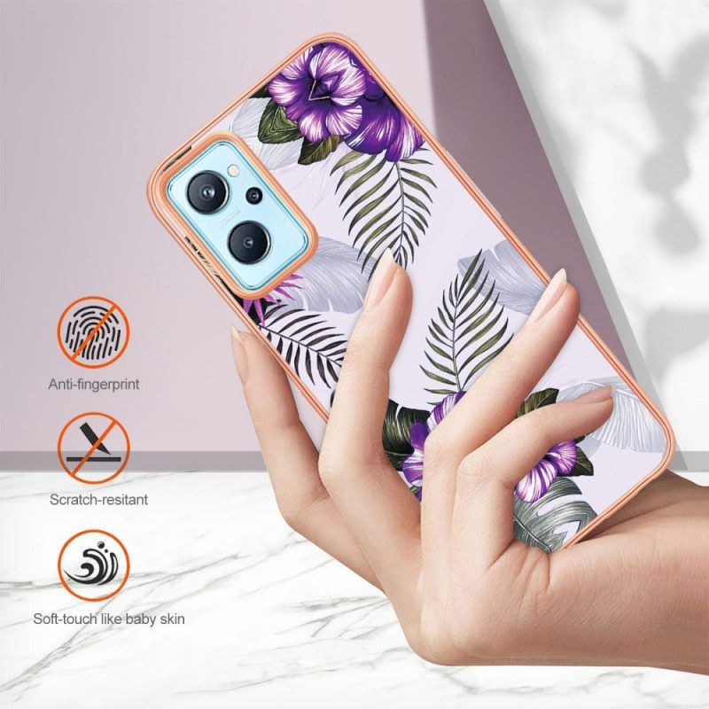 Hülle Für Realme 9i Mini Lila Blumen