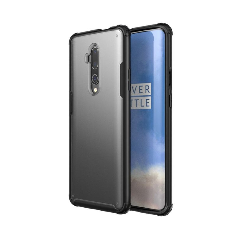 Hülle Für OnePlus 7T Pro Schwarz Mattierter Hybrid