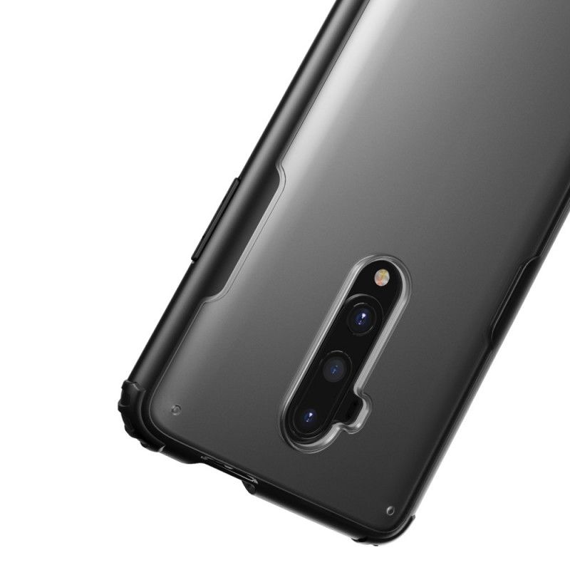 Hülle Für OnePlus 7T Pro Schwarz Mattierter Hybrid