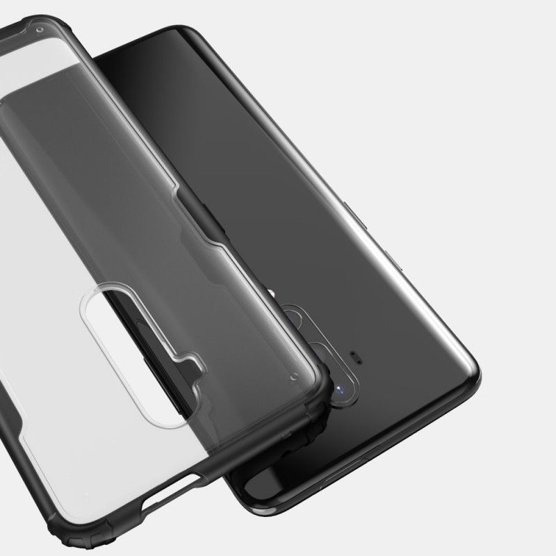 Hülle Für OnePlus 7T Pro Schwarz Mattierter Hybrid