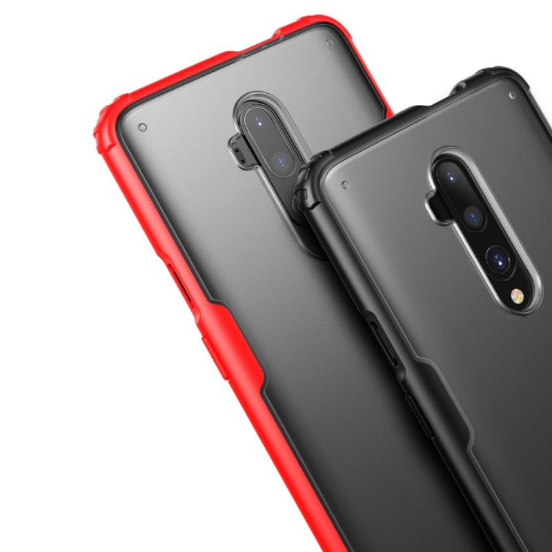 Hülle Für OnePlus 7T Pro Schwarz Mattierter Hybrid