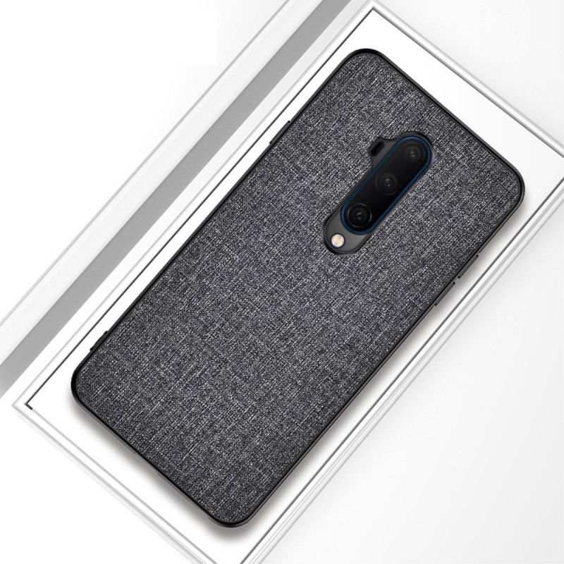 Hülle Für OnePlus 7T Pro Schwarz Stoffstruktur