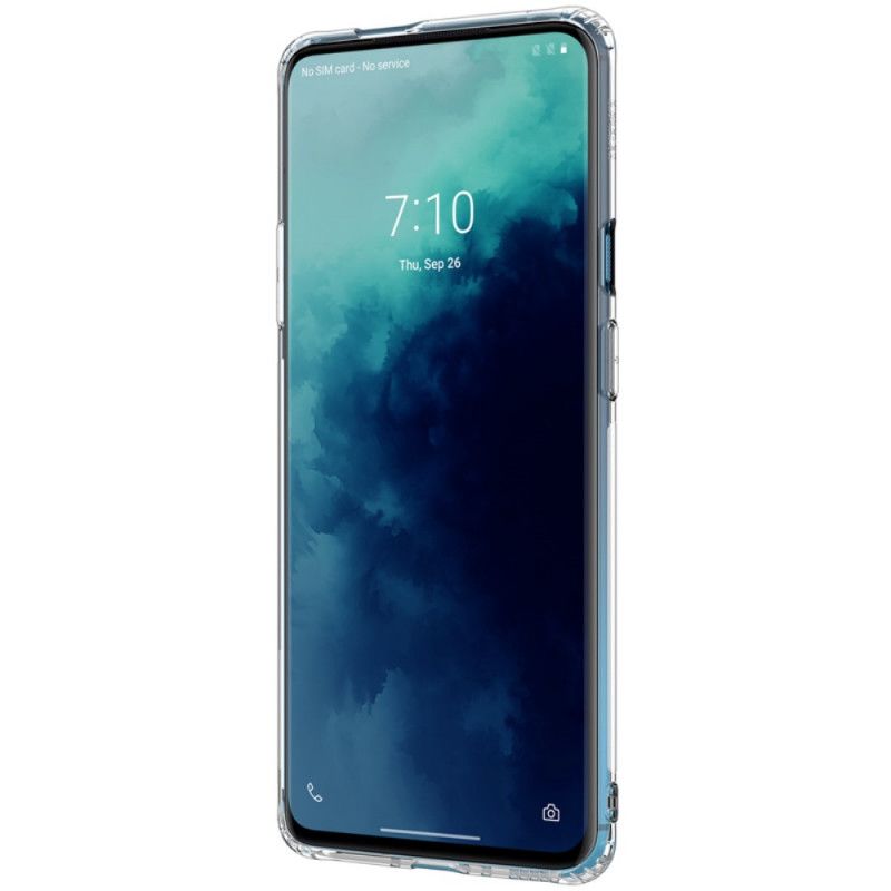 Hülle OnePlus 7T Pro Grau Transparenter Nillkin