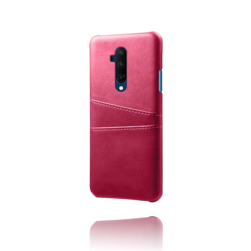 Hülle OnePlus 7T Pro Rot Karteninhaber