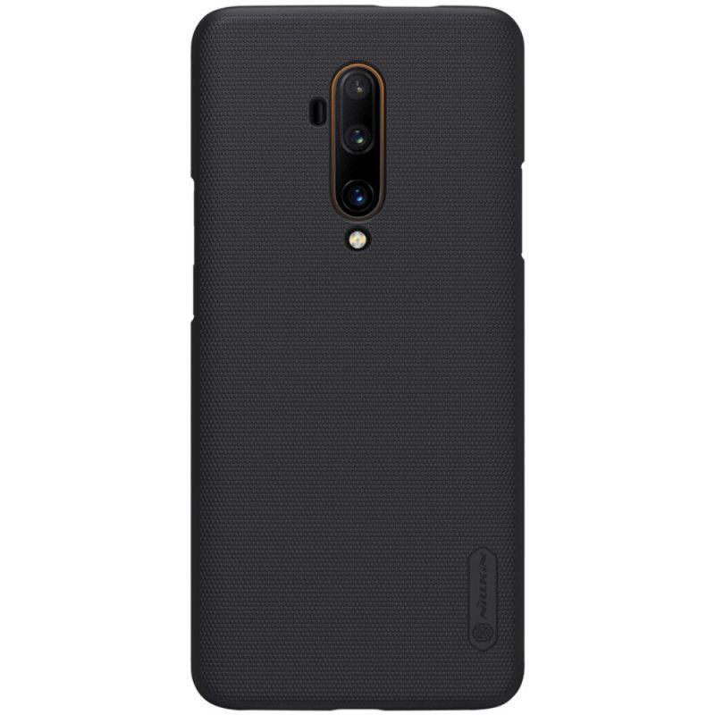 Hülle OnePlus 7T Pro Schwarz Starrer Gefrosteter Nillkin