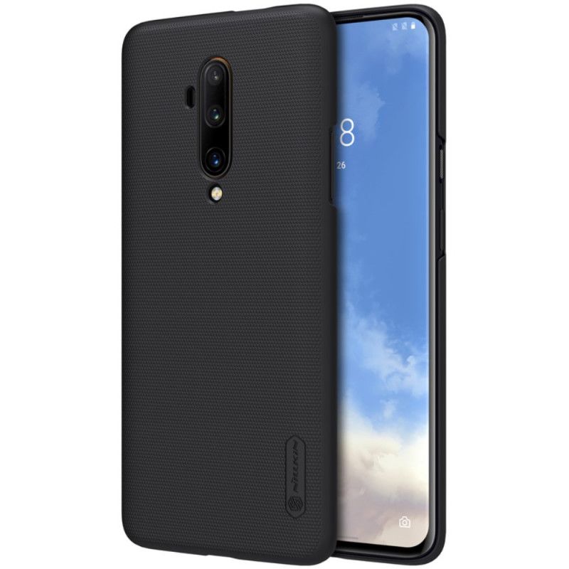 Hülle OnePlus 7T Pro Schwarz Starrer Gefrosteter Nillkin