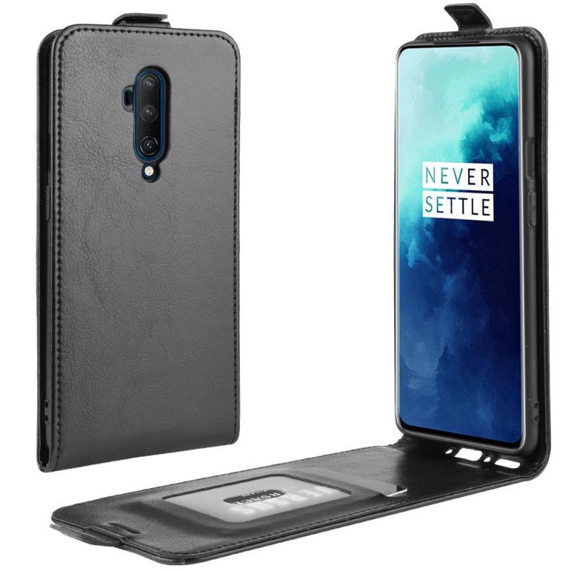 Lederhüllen OnePlus 7T Pro Schwarz Faltbar