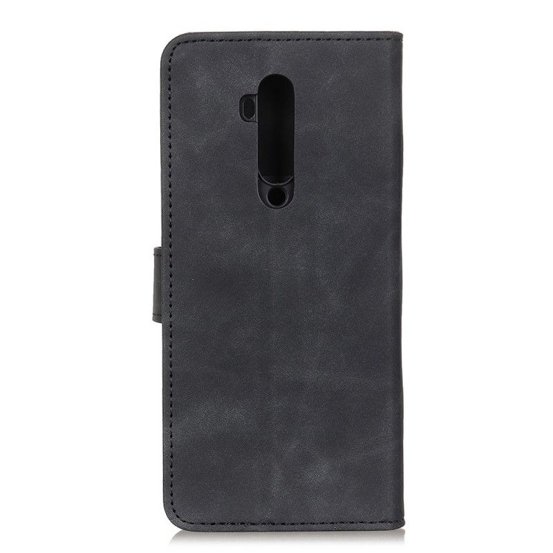 Lederhüllen OnePlus 7T Pro Schwarz Vintage Khazneh Ledereffektmatte