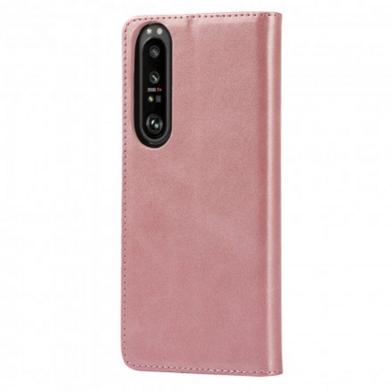 Flip Case Sony Xperia 1 Iii Klassisches Echtleder