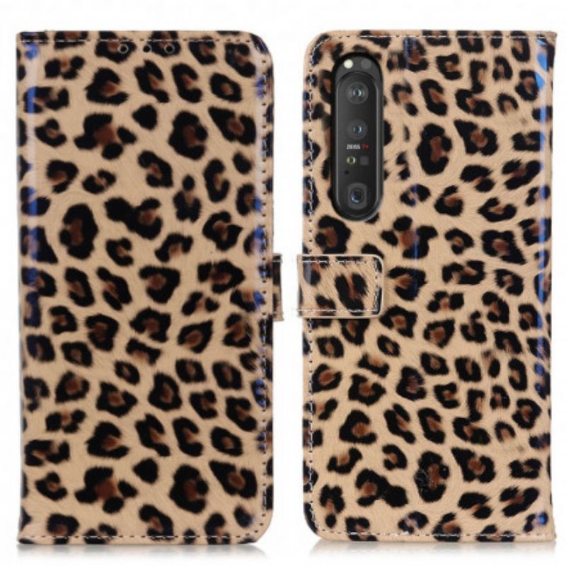 Lederhüllen Für Sony Xperia 1 Iii Leopard