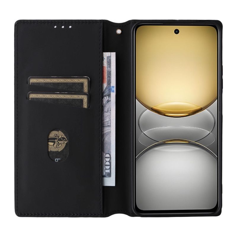 Flip Case Für Realme 14x 5g Rautenmuster