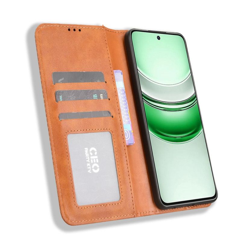 Flip Case Realme 14x 5g Vintage-bordüre