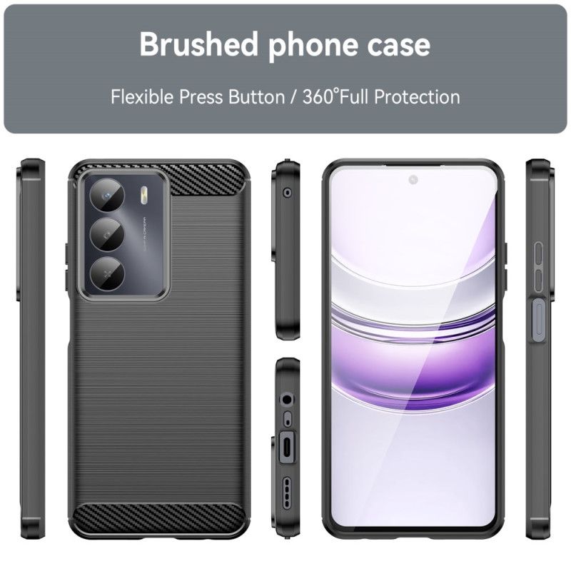 Hülle Für Realme 14x 5g Gebürstete Kohlefaser