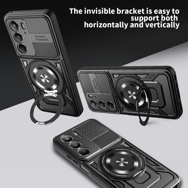 Hülle Für Realme 14x 5g Magnetisch Mit Drehbarem Ständer