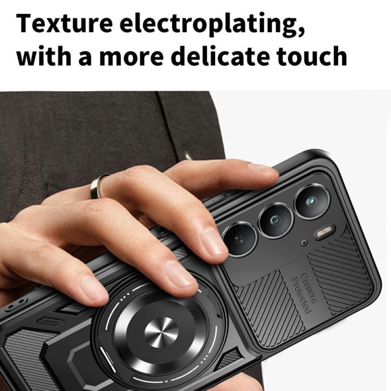 Hülle Für Realme 14x 5g Magnetisch Mit Drehbarem Ständer