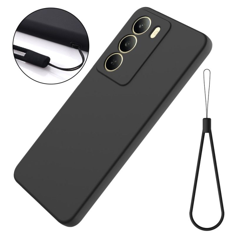 Hülle Realme 14x 5g Handyhülle Flüssigsilikon Mit Trageband