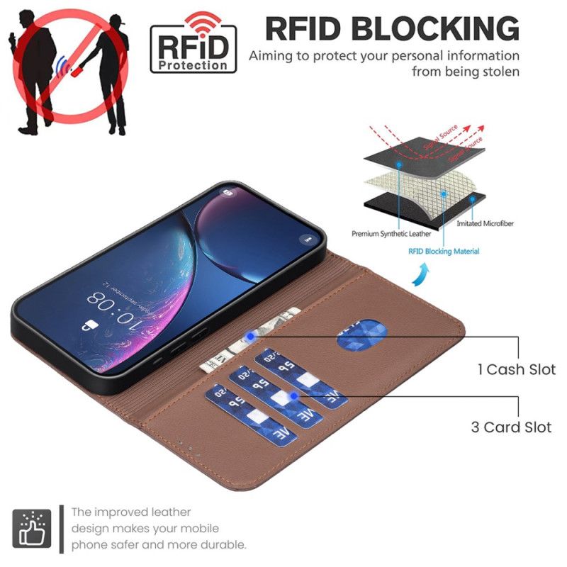 Lederhüllen Für Realme 14x 5g Streifen (binfen Color)