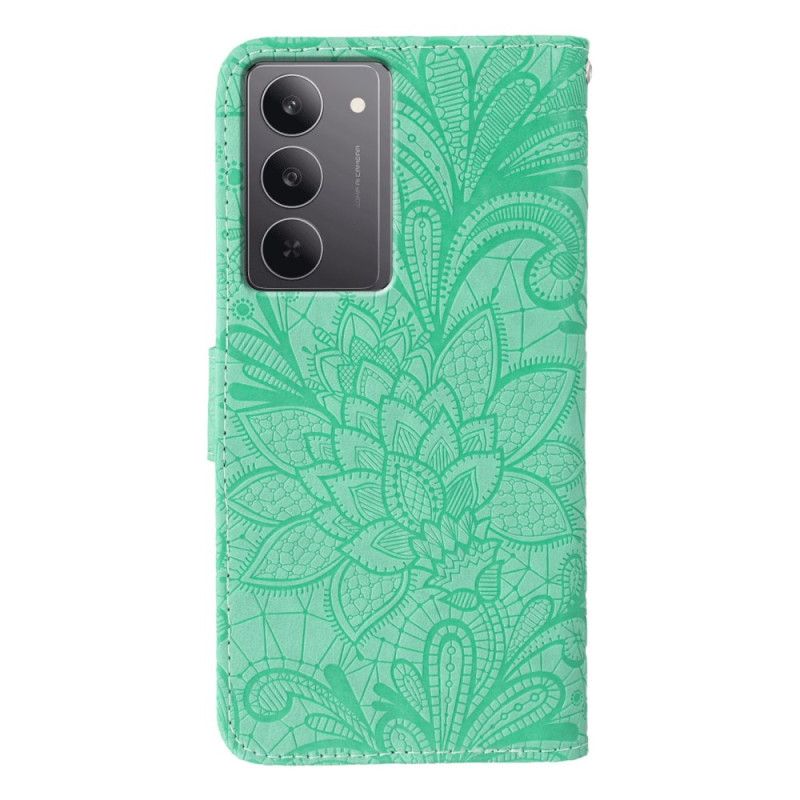 Lederhüllen Realme 14x 5g Blumenmuster