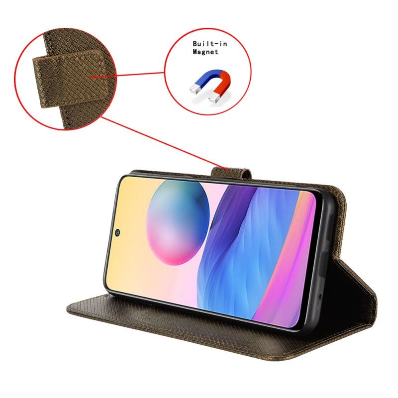 Lederhüllen Realme 14x 5g Handyhülle Ziernähte