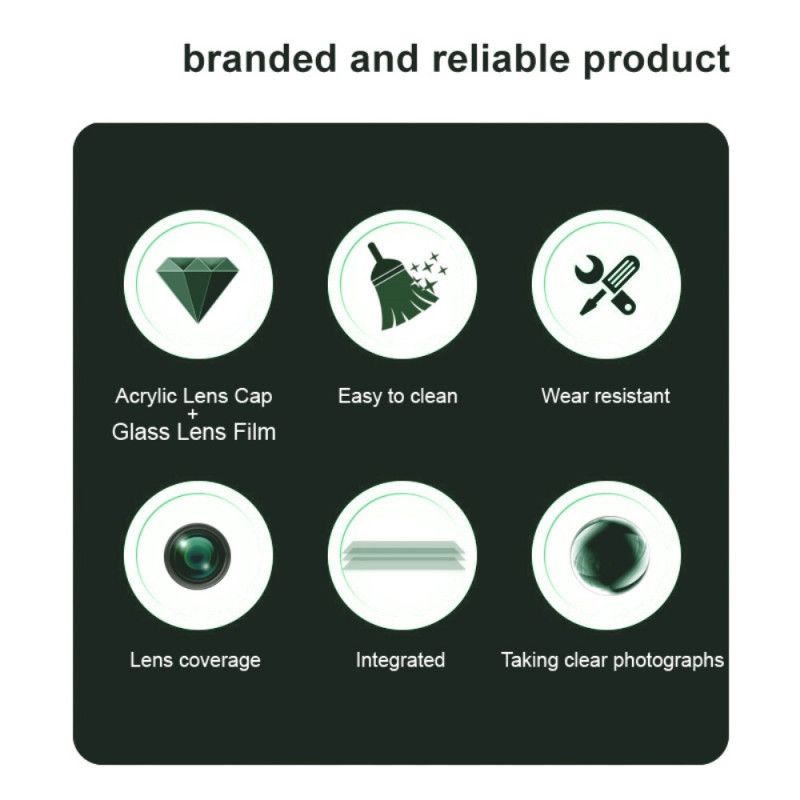 Linsenschutz Aus Gehärtetem Glas Für Realme 14x 5g (schwarze Version) Imak