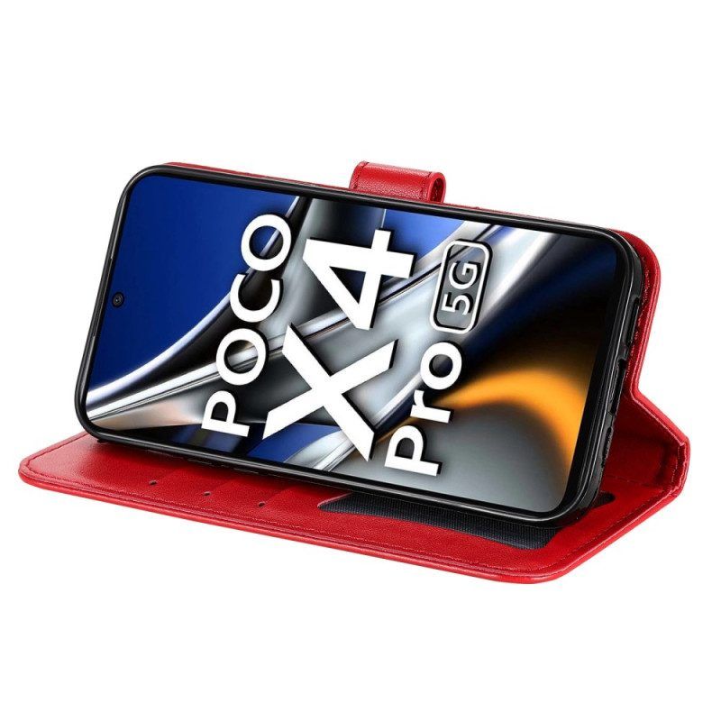 Flip Case Für Poco X4 Pro 5G Mit Kordel Riemchen-mandala