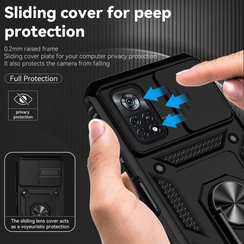 Handyhülle Für Poco X4 Pro 5G Ringhalterung Und Kameraabdeckung
