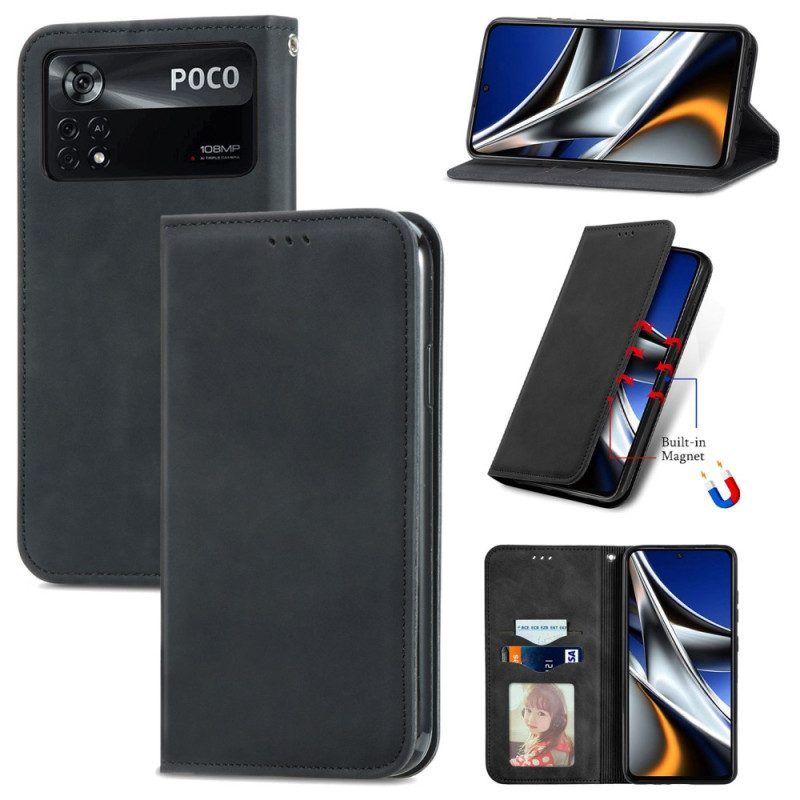 Schutzhülle Für Poco X4 Pro 5G Flip Case Eleganz