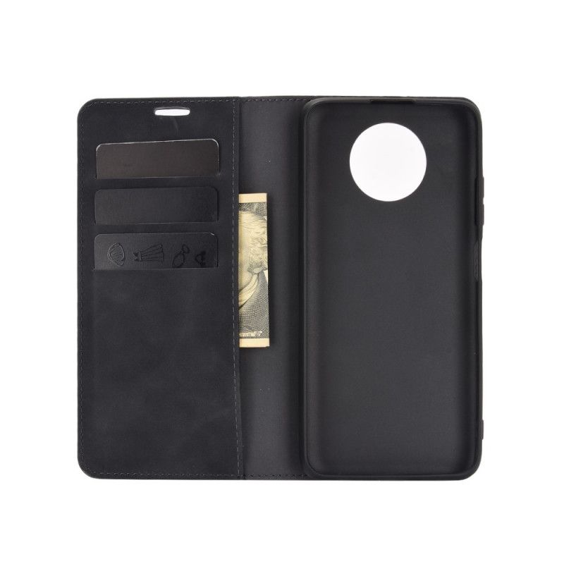 Flip Case Xiaomi Redmi Note 9 5G / Note 9T 5G Schwarz Hautberührung