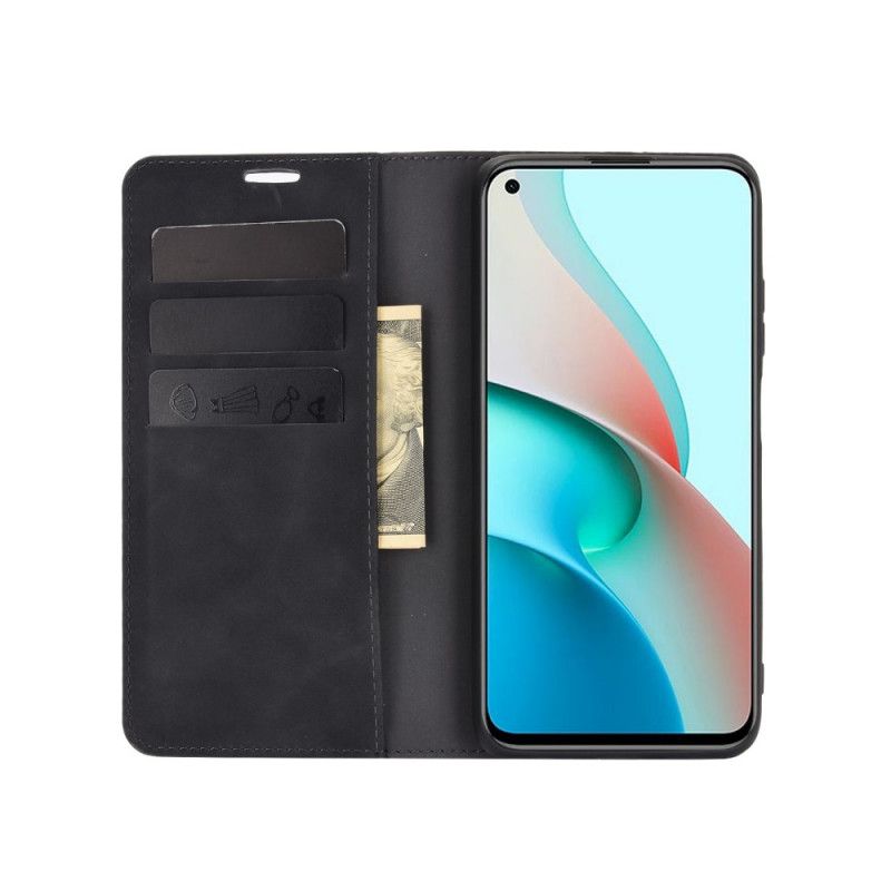 Flip Case Xiaomi Redmi Note 9 5G / Note 9T 5G Schwarz Hautberührung