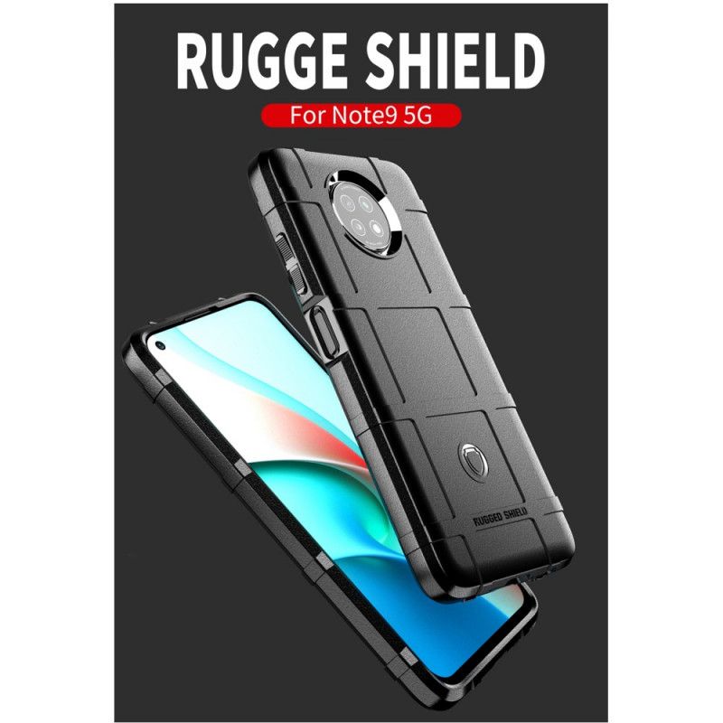 Hülle Für Xiaomi Redmi Note 9 5G / Note 9T 5G Schwarz Robuster Schild