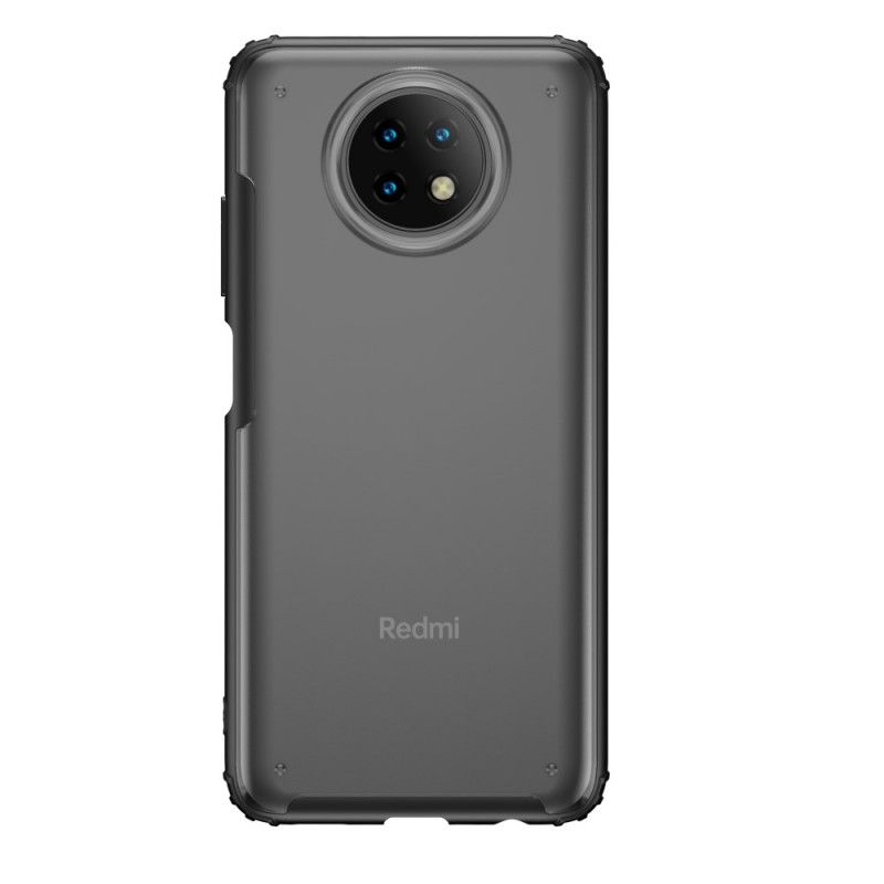 Hülle Für Xiaomi Redmi Note 9 5G / Note 9T 5G Schwarz Rüstung Mit Gefrostetem Effekt