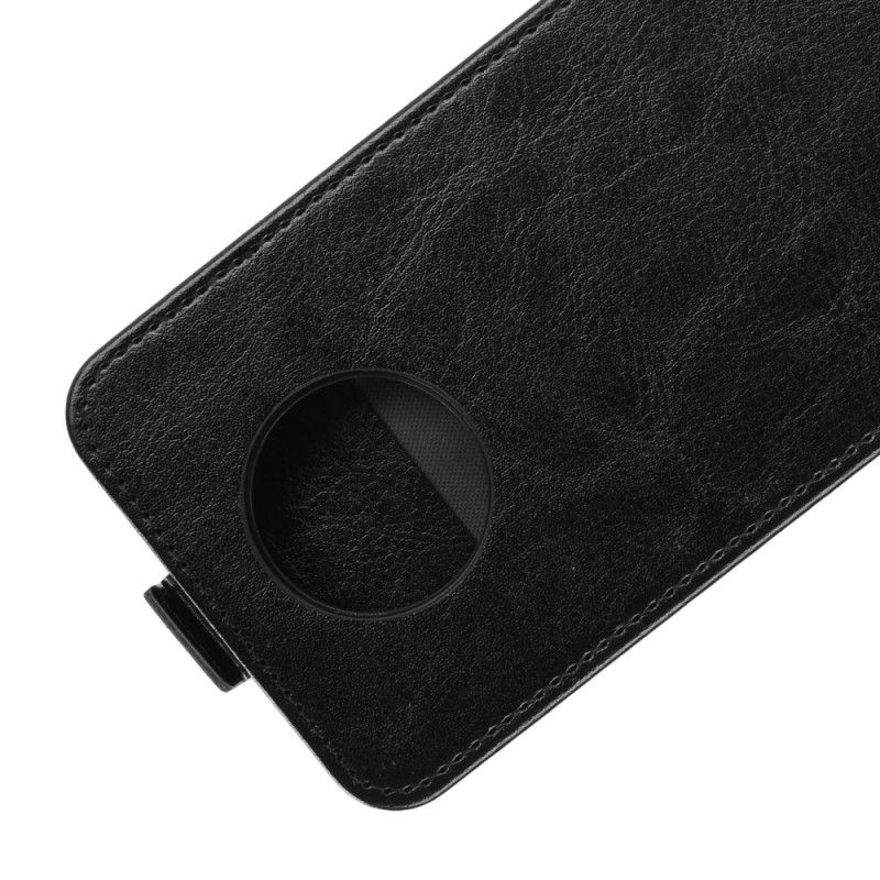 Lederhüllen Xiaomi Redmi Note 9 5G / Note 9T 5G Schwarz Ledereffekt Mit Vertikaler Klappe