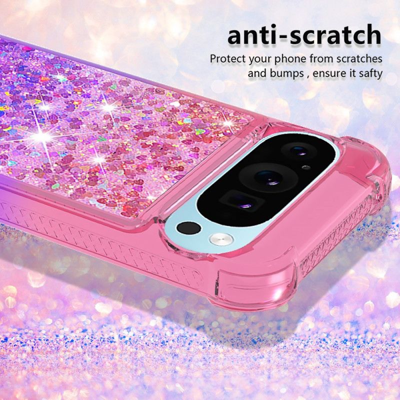 Hülle Google Pixel 9 Glitzerverlauf