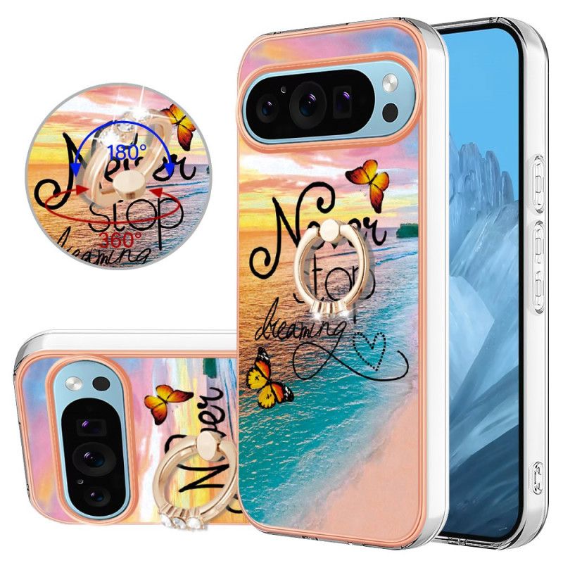 Hülle Google Pixel 9 Handyhülle Never Stop Dreaming Unterstützungsring