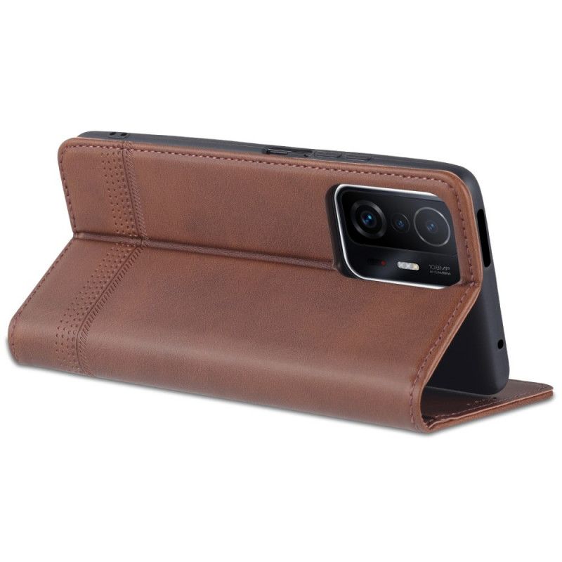 Flip Case Für Xiaomi Mi 11t / 11t Pro Azns Kunstleder