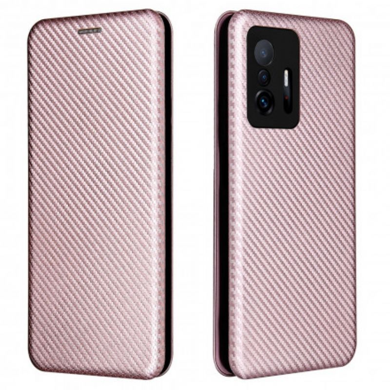 Flip Case Xiaomi Mi 11t / 11t Pro Farbige Kohlefaser