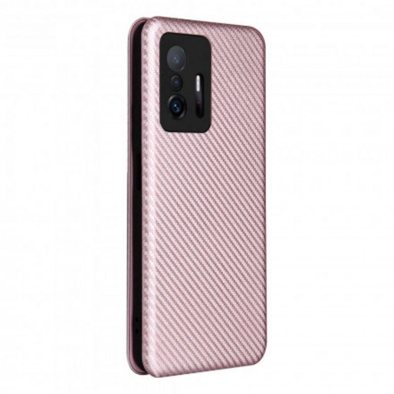 Flip Case Xiaomi Mi 11t / 11t Pro Farbige Kohlefaser