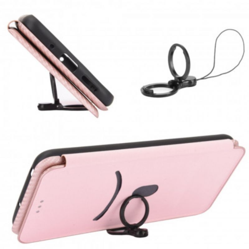 Flip Case Xiaomi Mi 11t / 11t Pro Farbige Kohlefaser