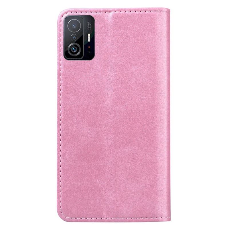 Flip Case Xiaomi Mi 11t / 11t Pro Handyhülle Bi-textur-business-ledereffekt