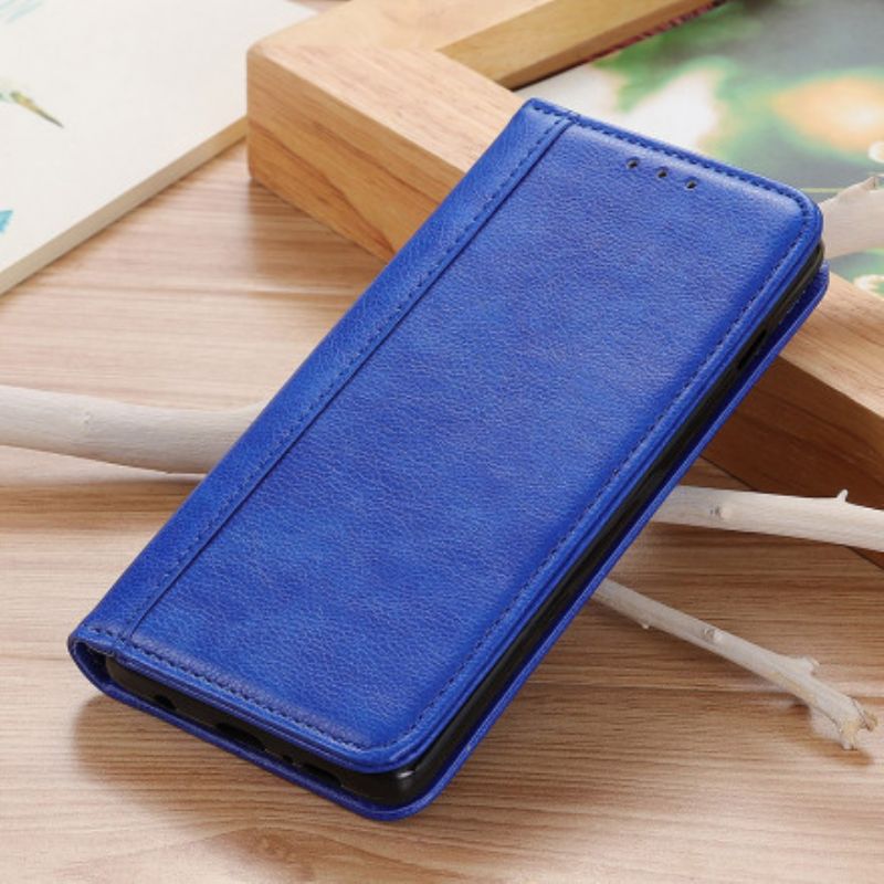 Flip Case Xiaomi Mi 11t / 11t Pro Handyhülle Elegance Spaltleder Litschi