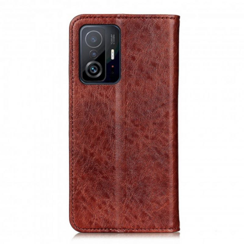 Flip Case Xiaomi Mi 11t / 11t Pro Spaltlederstruktur