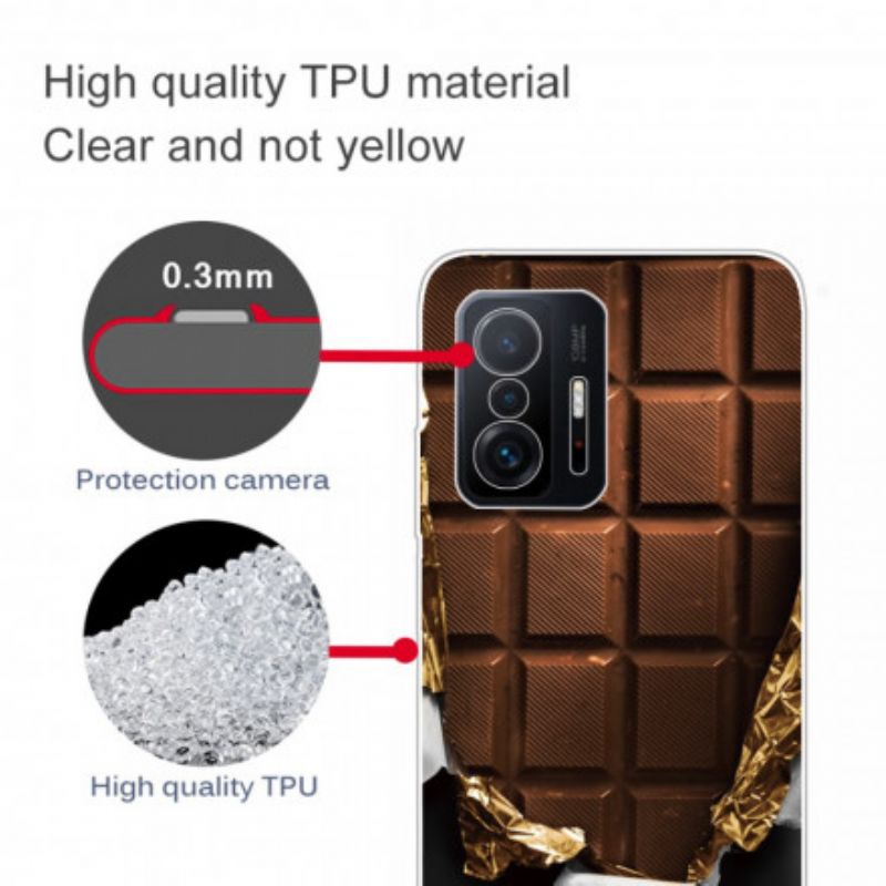 Hülle Für Xiaomi Mi 11t / 11t Pro Flexible Schokolade
