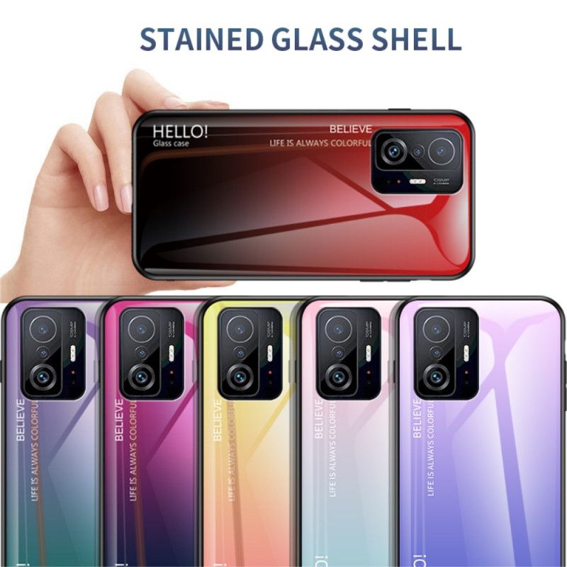 Hülle Für Xiaomi Mi 11t / 11t Pro Gehärtetes Glas Hallo