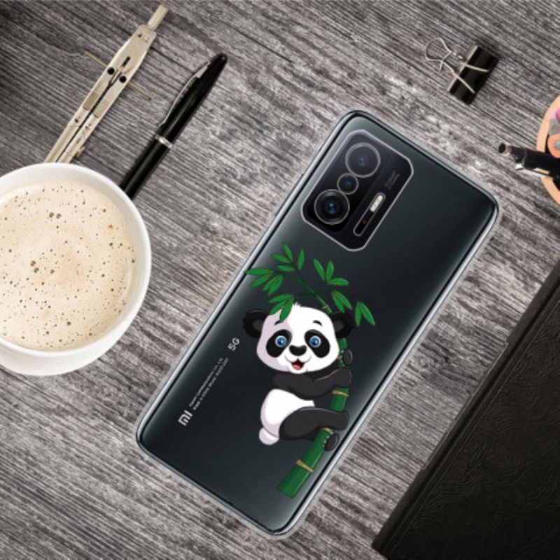 Hülle Für Xiaomi Mi 11t / 11t Pro Nahtloser Panda Auf Bambus