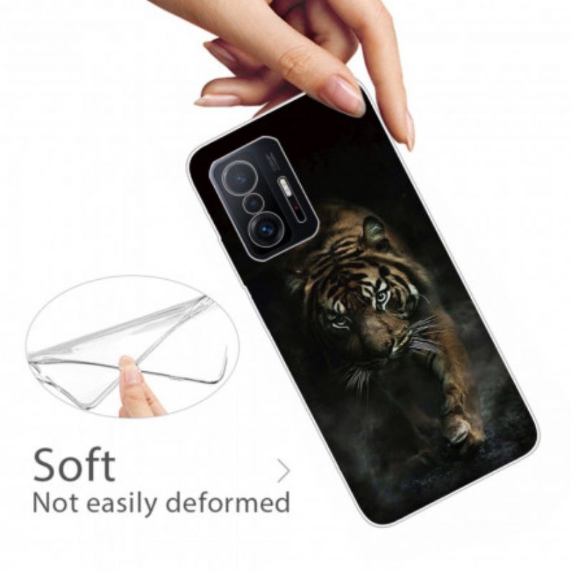 Hülle Xiaomi Mi 11t / 11t Pro Handyhülle Flexibler Tiger