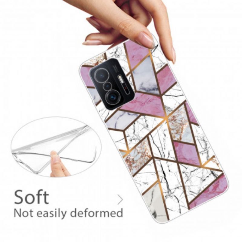 Hülle Xiaomi Mi 11t / 11t Pro Handyhülle Geometrischer Marmor