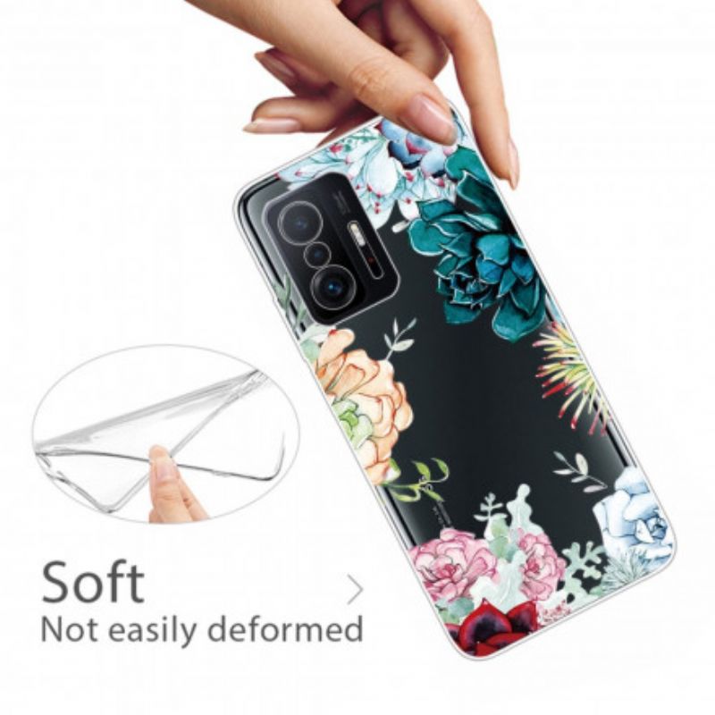 Hülle Xiaomi Mi 11t / 11t Pro Handyhülle Nahtlose Aquarellblumen