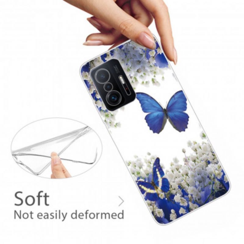 Hülle Xiaomi Mi 11t / 11t Pro Handyhülle Schmetterlinge