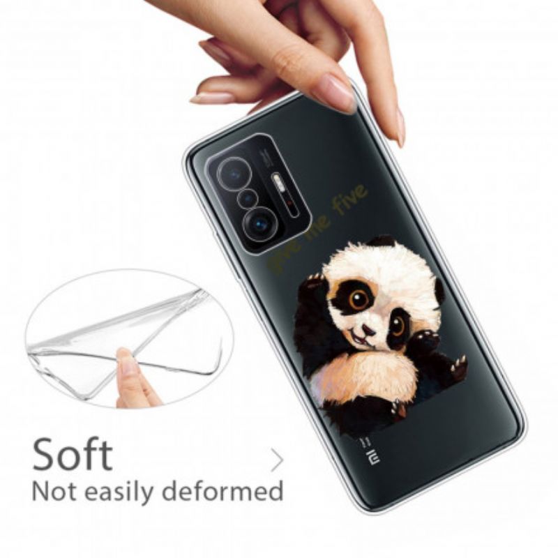 Hülle Xiaomi Mi 11t / 11t Pro Transparenter Panda Gib Mir Fünf